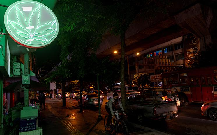 Un magasin de cannabis à Bangkok