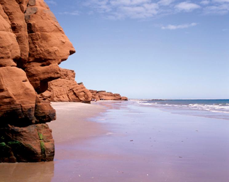 La plage de la Dune du Sud dans les îles de la Madeleine