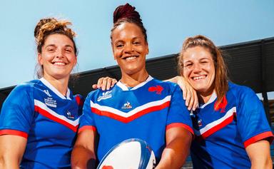 Trois joueuses talentueuses de la france rugby team