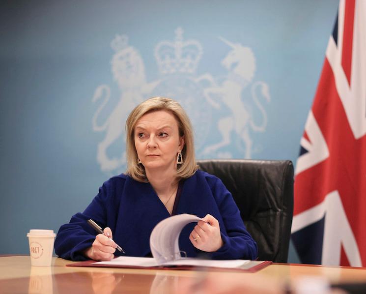 Liz Truss, première ministre britannique qui vient de déposer sa démission