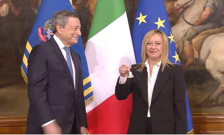 mario draghi et giorgia meloni