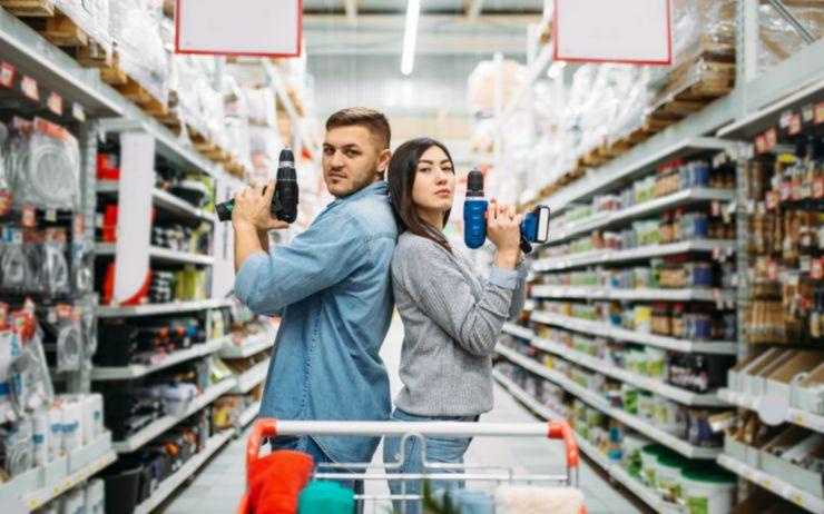 clients de grande surface