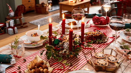 Fêter Noël à Dubain, de jolis tables et des menus alléchants sont possibles 