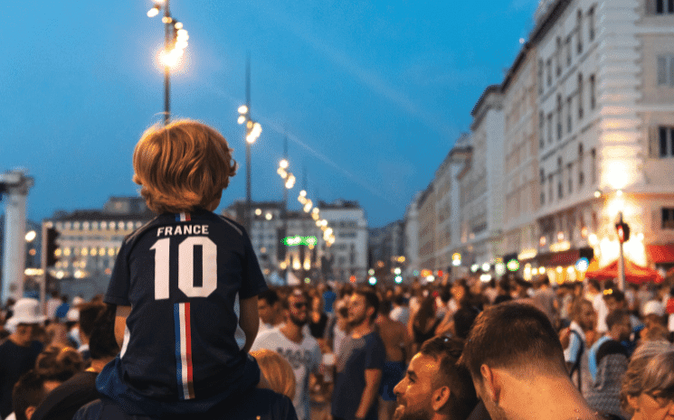 supporters qui voir match de foot england vs france