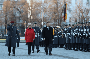 Cérémonie de passation de pouvoir entre les deux ministres ©️ Verteidigungsministerium - Twitter