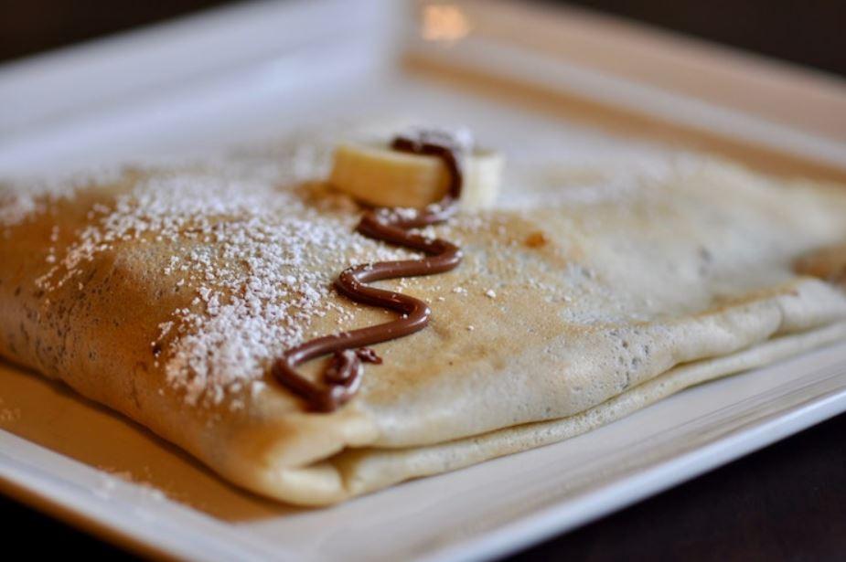 Crepes au nutella avec banane