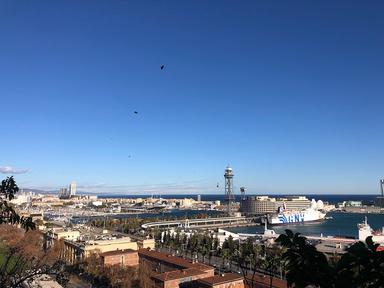 Vue de Barcelone depuis Montjuic