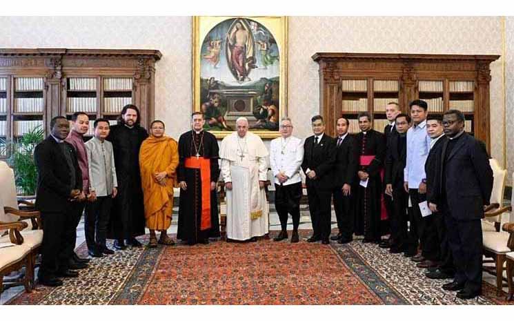 delegation cambodgienne chez le pape francois