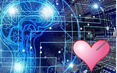 Une image représentant l'intelligence artificielle et un coeur