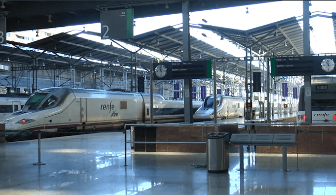 Gare de Malaga , AVE Renfe 