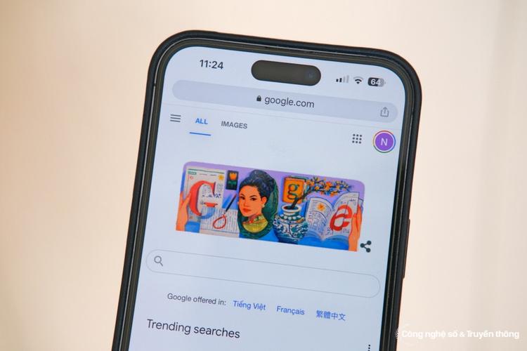 doodle google représentant le portrait erroné de Anh