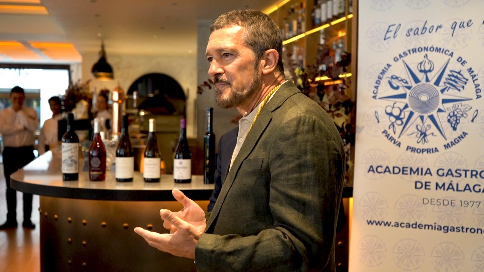 Antonio Banderas nommé par l’Académie Gastronomique de Malaga