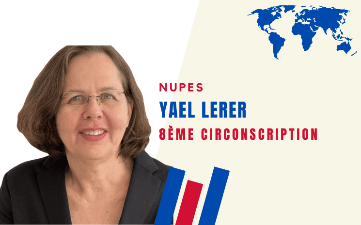 Yael Lerer, candidate de la NUPES pour la 8e circonscription, a répondu à nos questions.