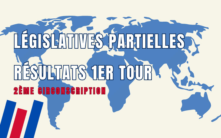 Une carte du monde pour le 1er tour des législatives partielles pour la 2e circonscription des Français établis hors de France