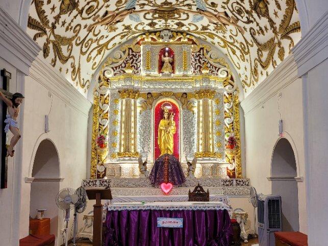 La nef de Notre Dame des Lumières, à Chennai. Photo : Fabienne