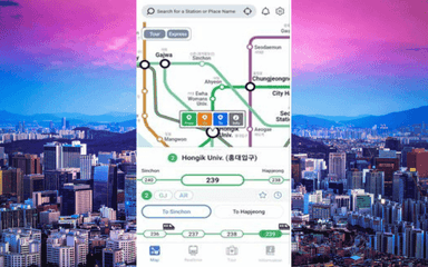 seoul subway, application pour le métro de Séoul