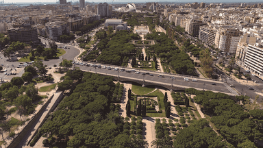 les espaces verts du jardins du Turia à Valencia