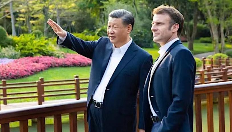 xi jinipng et emmanuel Macron