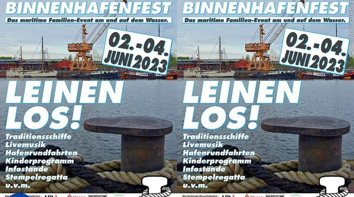 Affiche de la fête du port de Hambourg