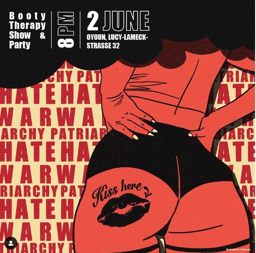 Affiche booty therapy party