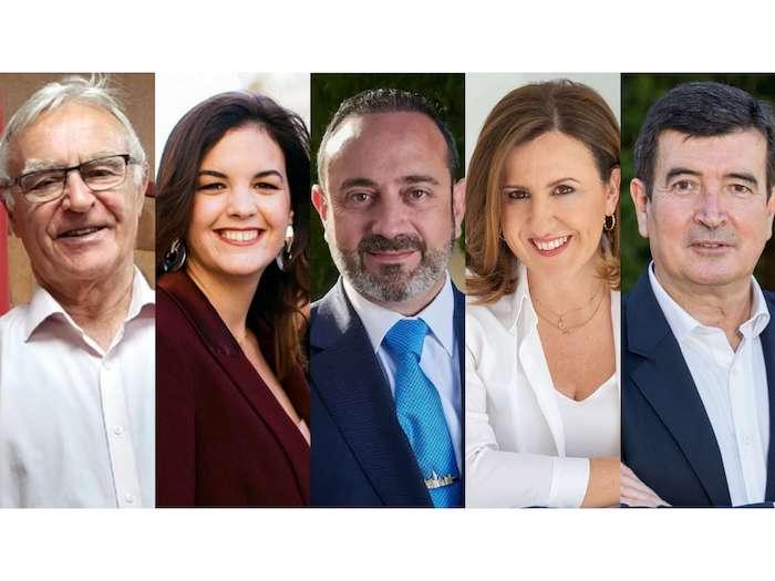 les 5 candidats principaux aux élections municipales ce 28 mai à valencia