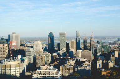 Photo de la skyline de Montréal. 