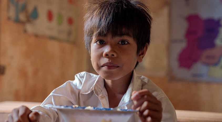 enfant dans une ecole au Cambodge