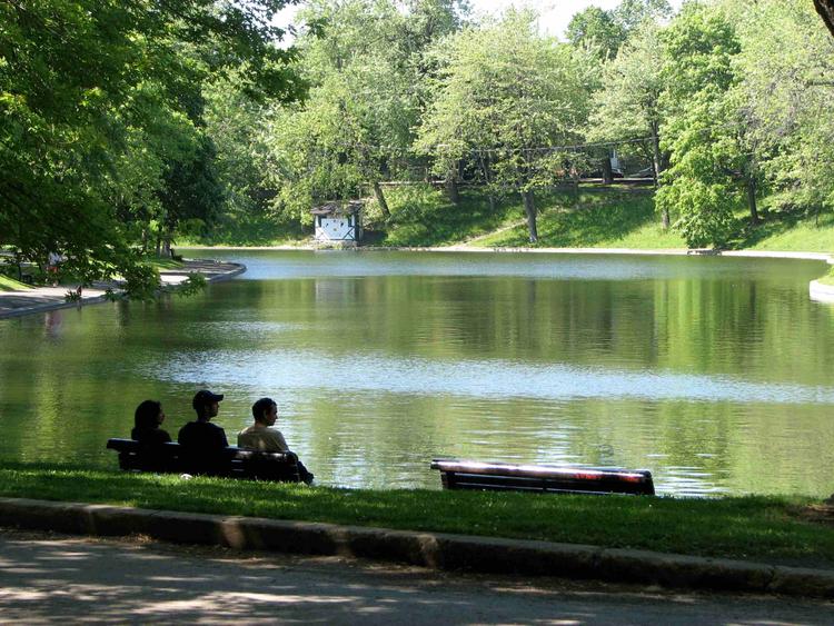 Bassin du Parc Lafontaine à Montréal 