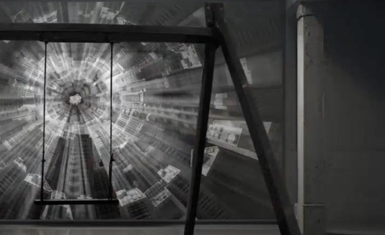 image en noir et blanc du métavers