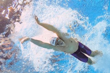 Léon Marchand nageur championnats du monde de natation