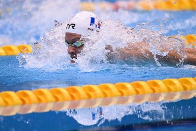 Léon Marchand nageur record mondial