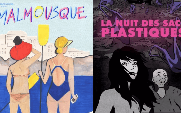 Collage de 2 affiches de courts-métrages français