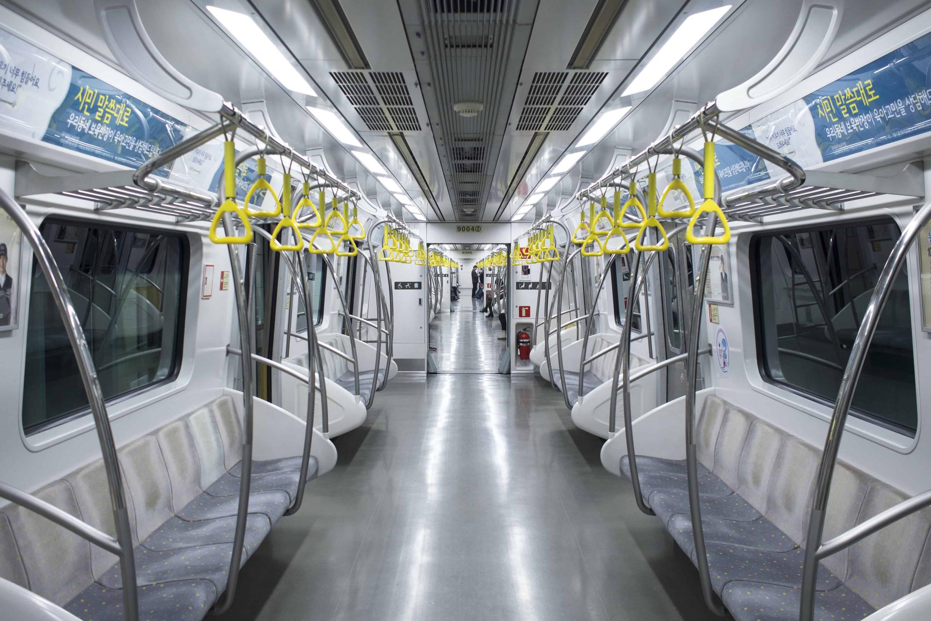 Le métro de Séoul en Corée du sud. 