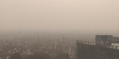 un ciel pollué à Delhi en Inde