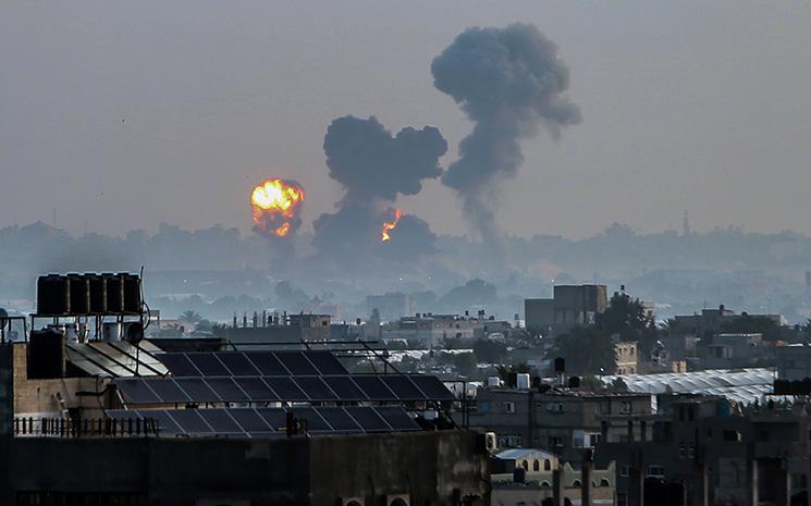 Bande-Gaza-bombardement