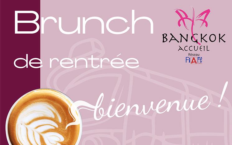 Affiche du Brunch de rentree de l'association francophone Bangkok Accueil