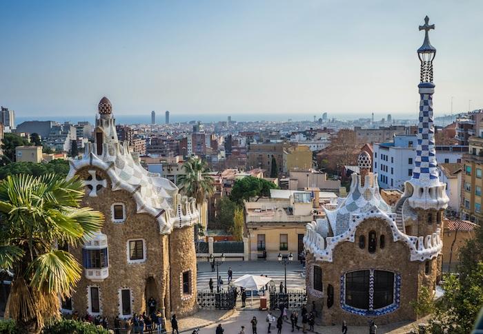 Vue de Barcelone depuis parc güell