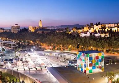 Vue panoramique de Málaga depuis le Muelle Uno ABC @aehcos