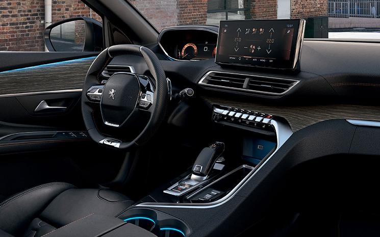 Vue d'un interieur de Peugeot 5008