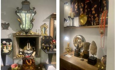 objets anciens dans une boutique