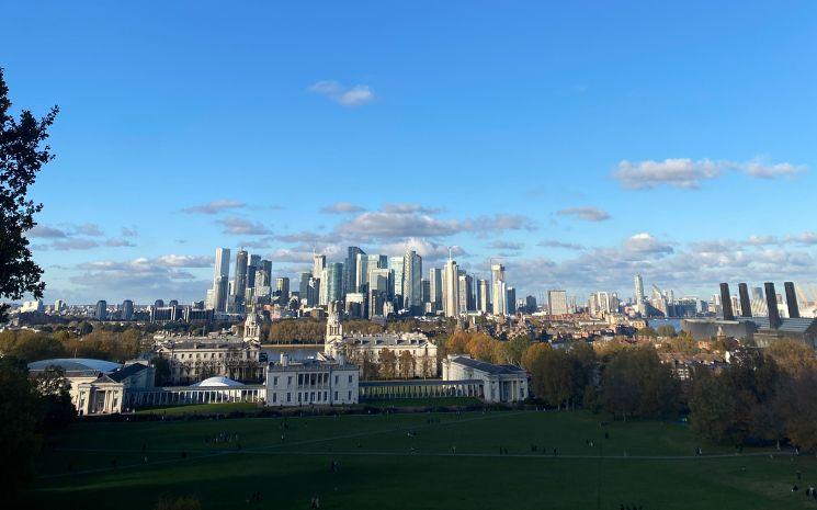 vue depuis l'observatoire de Greenwich