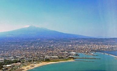 vue panoramique de Catane en Sicile