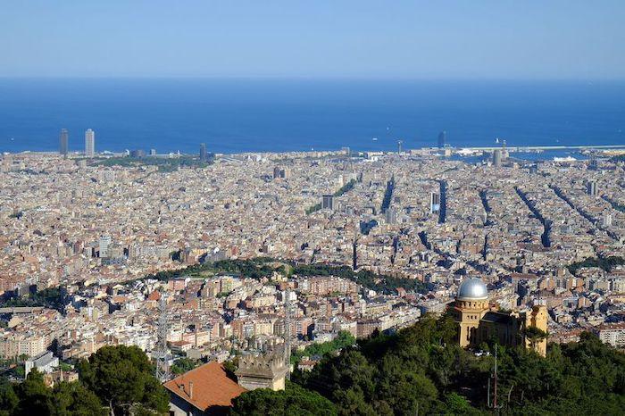 vue panoramique de barcelone