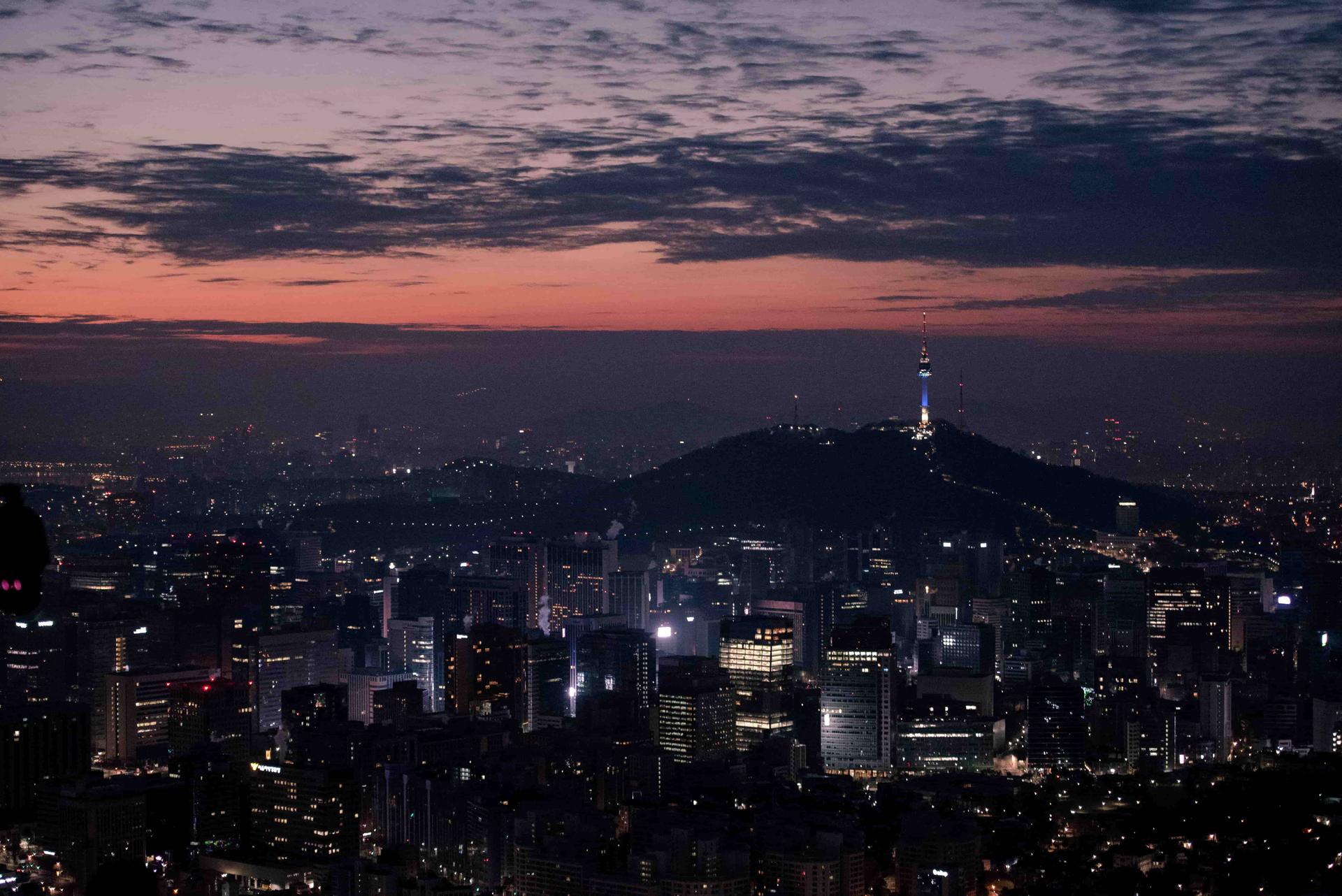 Une vue sur la ville de Séoul.