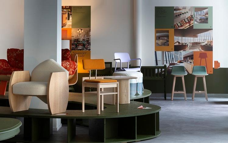 meubles french design exposés