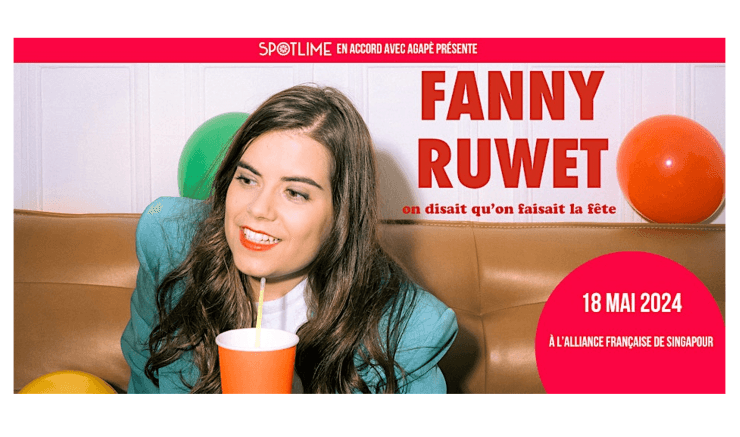 Fanny Ruwet sera à l'Alliance Française de Singapour le 18 mai.