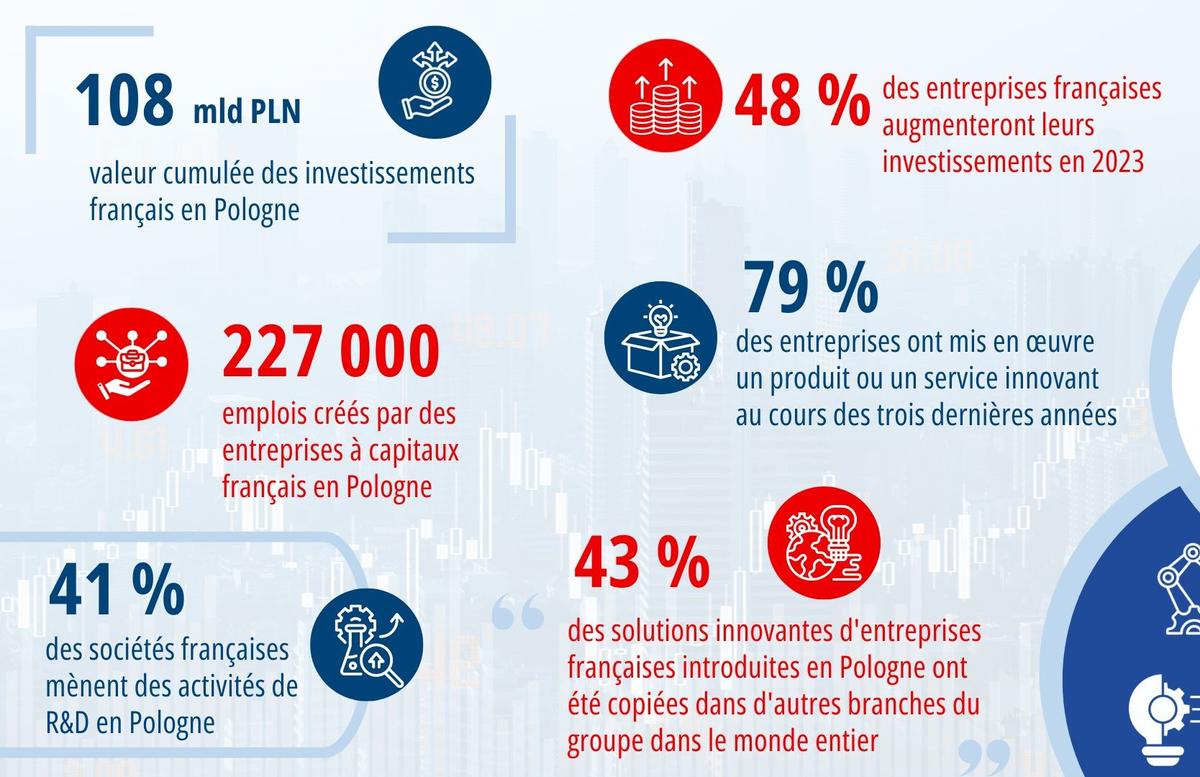 Infographique rapport investissements francais