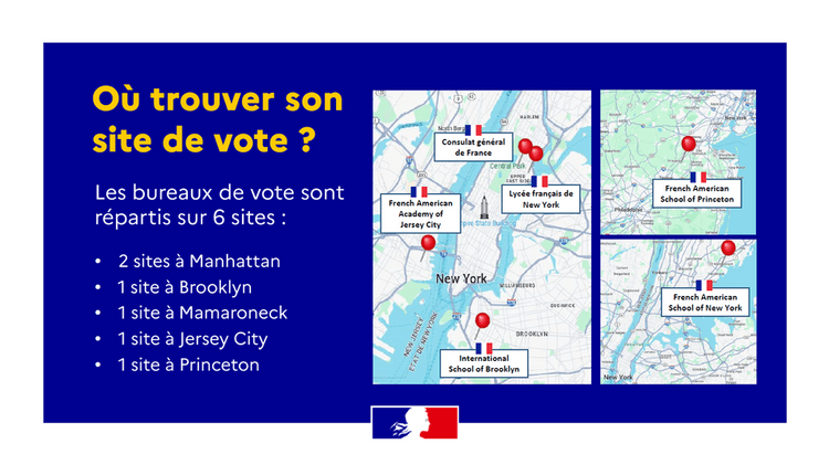 où sont les bureaux de vote à New York ?