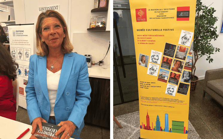 Mona Azzam lors des Rencontres des auteurs francophones