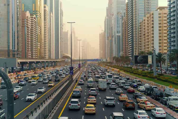 trafic dubai